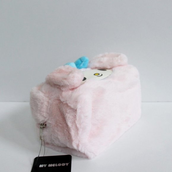 Sanrio My Melody Fuzzy Plush Makeup Bag - Pink - Picture 4 of 5